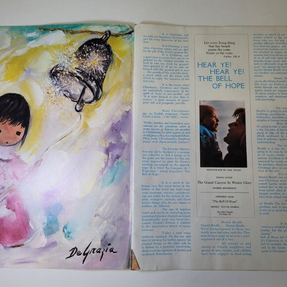 Arizona Highways December 1972 Holiday Seasons Greetings Christmas Snow Cactus - Picture 5 of 15